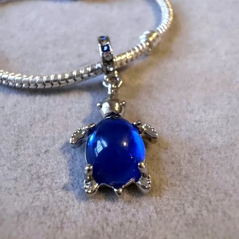 Blue Turtle‎ Dangle Charm fits PANDORA